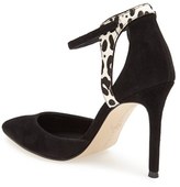 Thumbnail for your product : Ivanka Trump 'Geesly' Ankle Strap Pointy Toe Pump (Women)