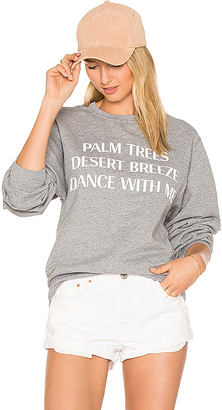 Private Party Palm Trees Desert Breeze Dance With Me Sweatshirt in Gray. - size S (also in )