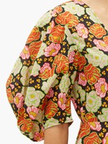Thumbnail for your product : Rhode Resort Fiona Floral-print Cotton Wrap Dress - Brown Print
