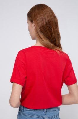 HUGO BOSS Reverse-logo slim-fit T-shirt in Recot cotton