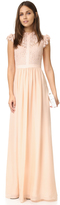 Thumbnail for your product : Rachel Zoe Lace Paneled Gown