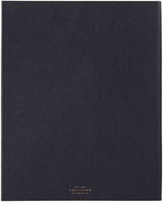 Smythson Navy Portobello Notebook - ShopStyle Home Office Accessories