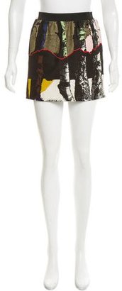 Balenciaga Wool-Blend Mini Skirt