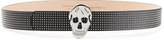 Thumbnail for your product : Alexander McQueen Studded Leather Belt with Skull Buckle