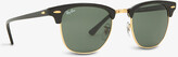 Thumbnail for your product : Ray-Ban Ebony Clubmaster sunglasses with green lenses RB3016 49, Mens, Ebony/ arista