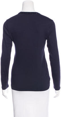 Brunello Cucinelli Embellished Long Sleeve T-Shirt