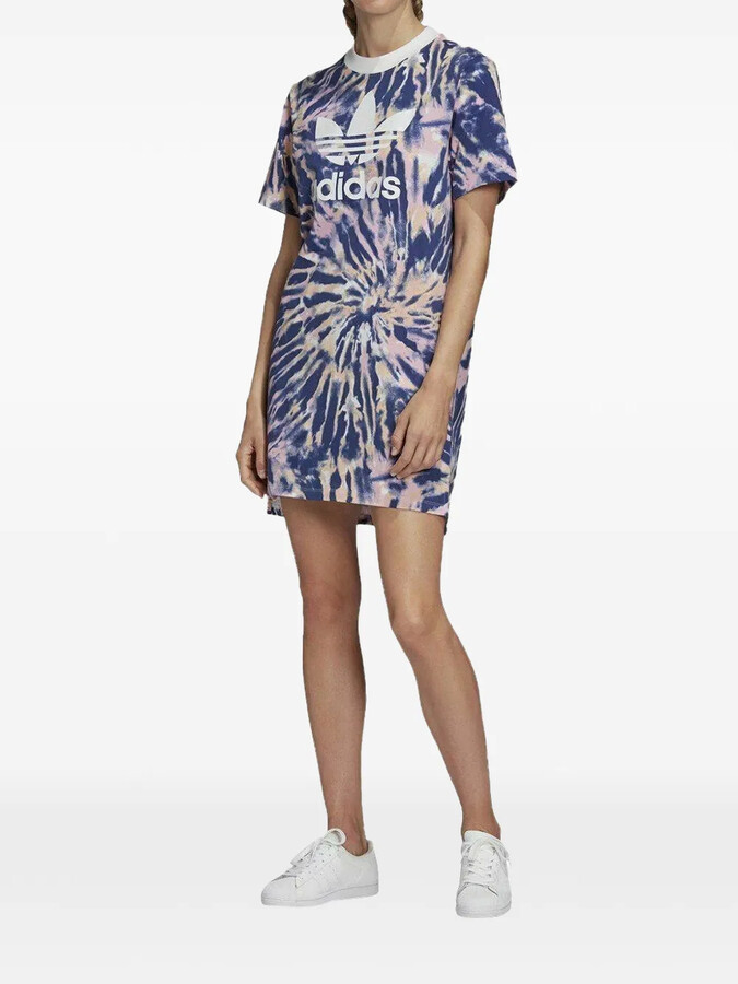 adidas tie-dye T-shirt mini dress