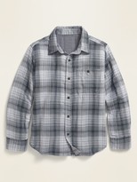 Thumbnail for your product : Old Navy Patterned Double-Weave Long-Sleeve Shirt for Boys