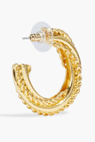 Thumbnail for your product : Ben-Amun 24-Karat Gold-Plated Hoop Earrings