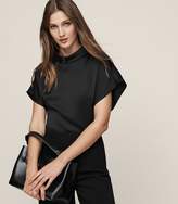 Thumbnail for your product : Reiss Della High-Neck Short Sleeved Top