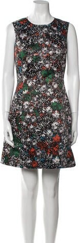 Cédric Charlier Floral Print Mini Dress