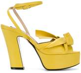Thumbnail for your product : No.21 abstract bow platform sandals