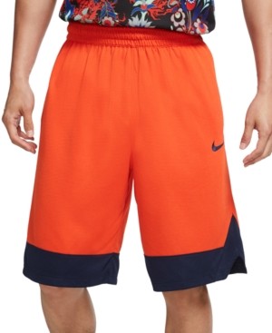 mens orange basketball shorts