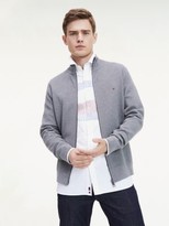 tommy hilfiger structured zip jumper