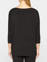 Thumbnail for your product : Calvin Klein sculpted 3/4 dolman sleeve v-neck top
