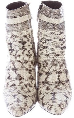 Barbara Bui Snakeskin Ankle Boots