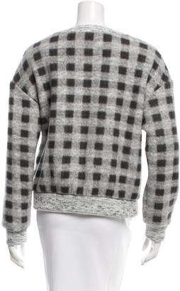 Elizabeth and James Long-Sleeve Checkered Sweater