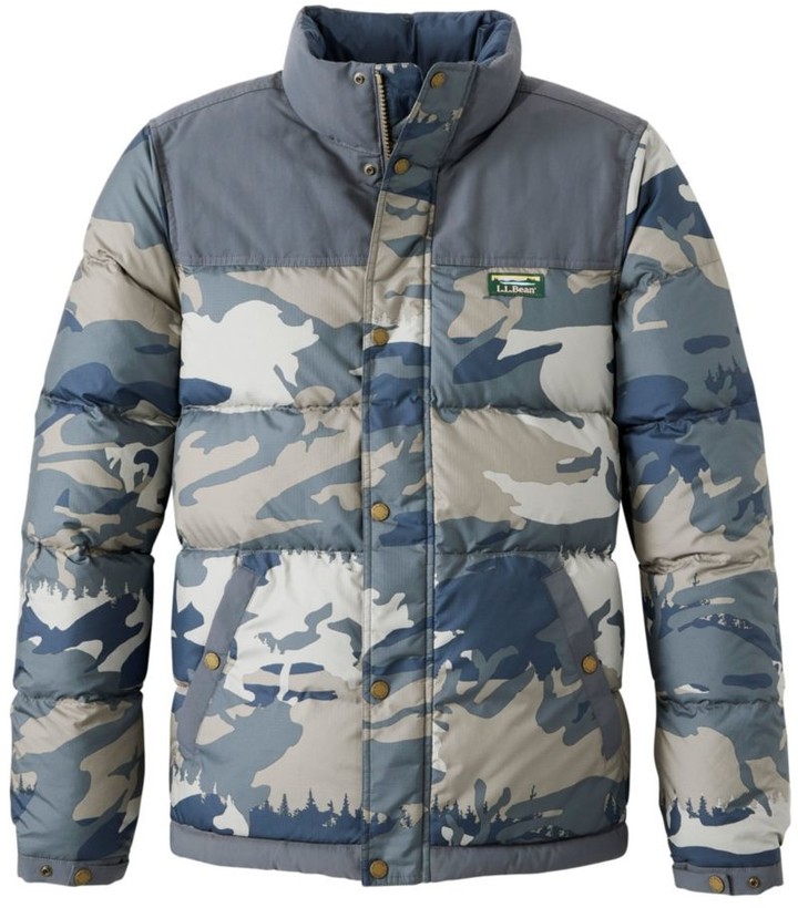 L.L. Bean Men's Mountain Classic Down Jacket, Print ShopStyle Big & Tall Clothing