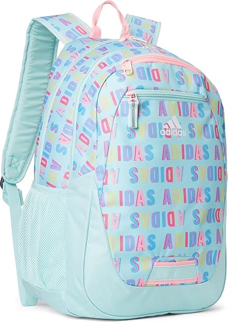 adidas Foundation 6 Backpack Backpack Bags Hall Pass Semi Flash Aqua/Pink Spark, Polyester