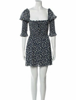Thumbnail for your product : Reformation Floral Print Mini Dress w/ Tags Blue