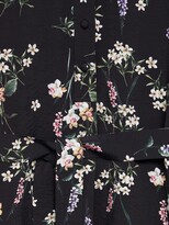 Thumbnail for your product : MANGO Floral Belt Dress, Black