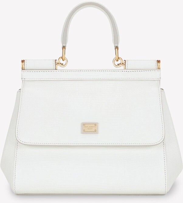 Dolce & Gabbana Medium Sicily Top Handle Bag in Dauphine Leather