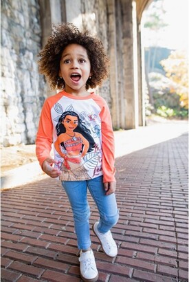 Disney Moana Girls Long Sleeve 2 Pack T-Shirts (Baby, Toddler & Little Girl Sizes)