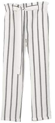 MANGO Linen high-waist trousers