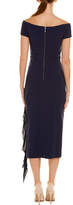Thumbnail for your product : Nicole Miller Silk-Trim Midi Dress