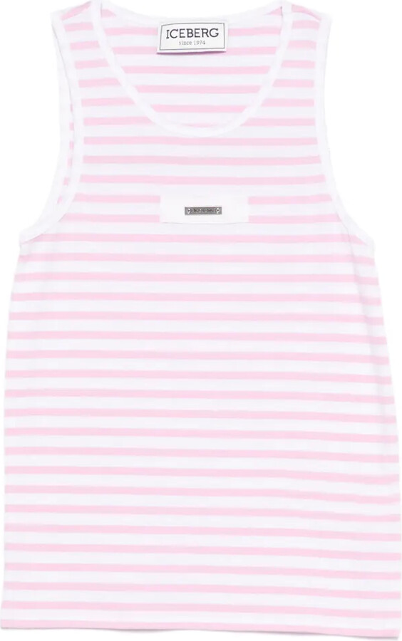 Iceberg Striped Plaque Top