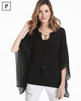Thumbnail for your product : White House Black Market Petite Butterfly Lace Pullover Sweater