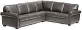Thumbnail for your product : Asstd National Brand Leather Possibilities Roll-Arm 2-pc. Right-Arm Corner Sectional