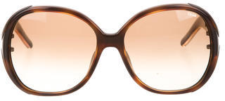 Chloé Oversize Tortoiseshell Sunglasses w/ Tags