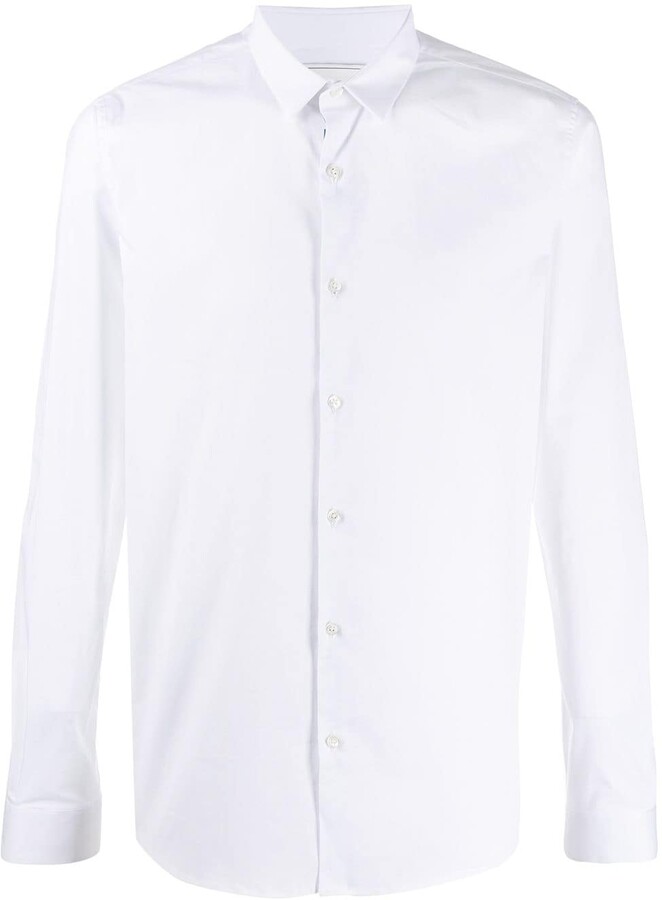 Iceberg Narrow Collar Shirt - ShopStyle