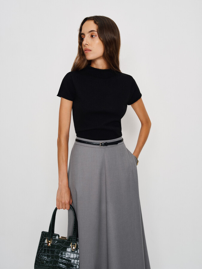 Reformation Harvest Thread Cashmere Mock Neck