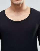 Thumbnail for your product : ASOS Muscle Long Sleeve T-Shirt With Scoop Neck In Black