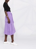 Thumbnail for your product : Maje Panelled Knot-Front Midi Dress
