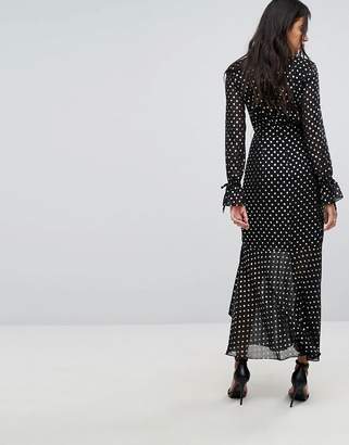 Forever New Maxi Dress With Metallic Spot