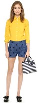Thumbnail for your product : Tory Burch Marion Printed Nylon Small East / West Tote