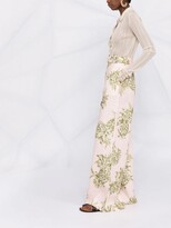 Thumbnail for your product : Zimmermann Pineapple-Print Wide-Leg Trousers