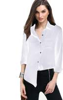 Thumbnail for your product : changeshopping Women 1 PC Hot Simple Chiffon Blouse V Neck Long Sleeve Top Shirts