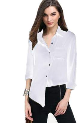 changeshopping Women 1 PC Hot Simple Chiffon Blouse V Neck Long Sleeve Top Shirts