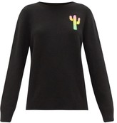 Thumbnail for your product : The Elder Statesman Magic Cactus Universe Cashmere Sweater - Black Multi