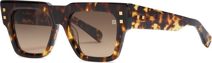 Balmain Eyewear B-army Rectangle-frame Sunglasses