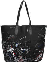 Thumbnail for your product : Burberry Burberry Black Canvas Large Reversible Doodle Tote