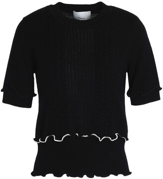 3.1 Phillip Lim Ruffle-trimmed Wool-blend Sweater
