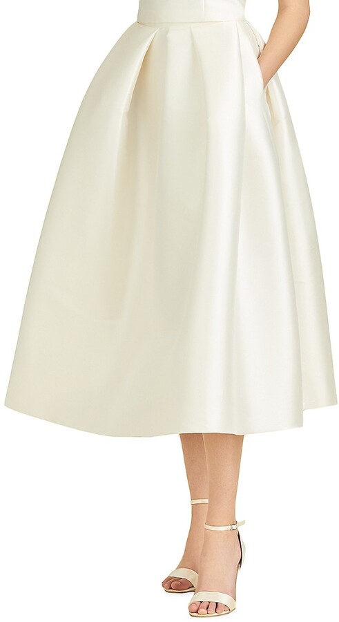 White Satin Skirt | Shop the world's largest collection of fashion 