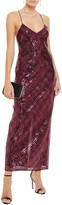 Thumbnail for your product : Mason by Michelle Mason Open-back Sequined Tulle Maxi Slip Dress