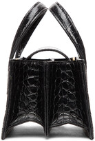 Thumbnail for your product : Marge Sherwood Black Croc-Embossed Mini Grandma Bag