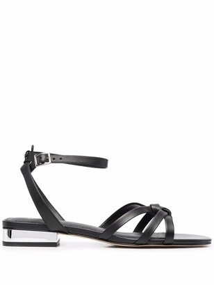 michael kors black and white sandals